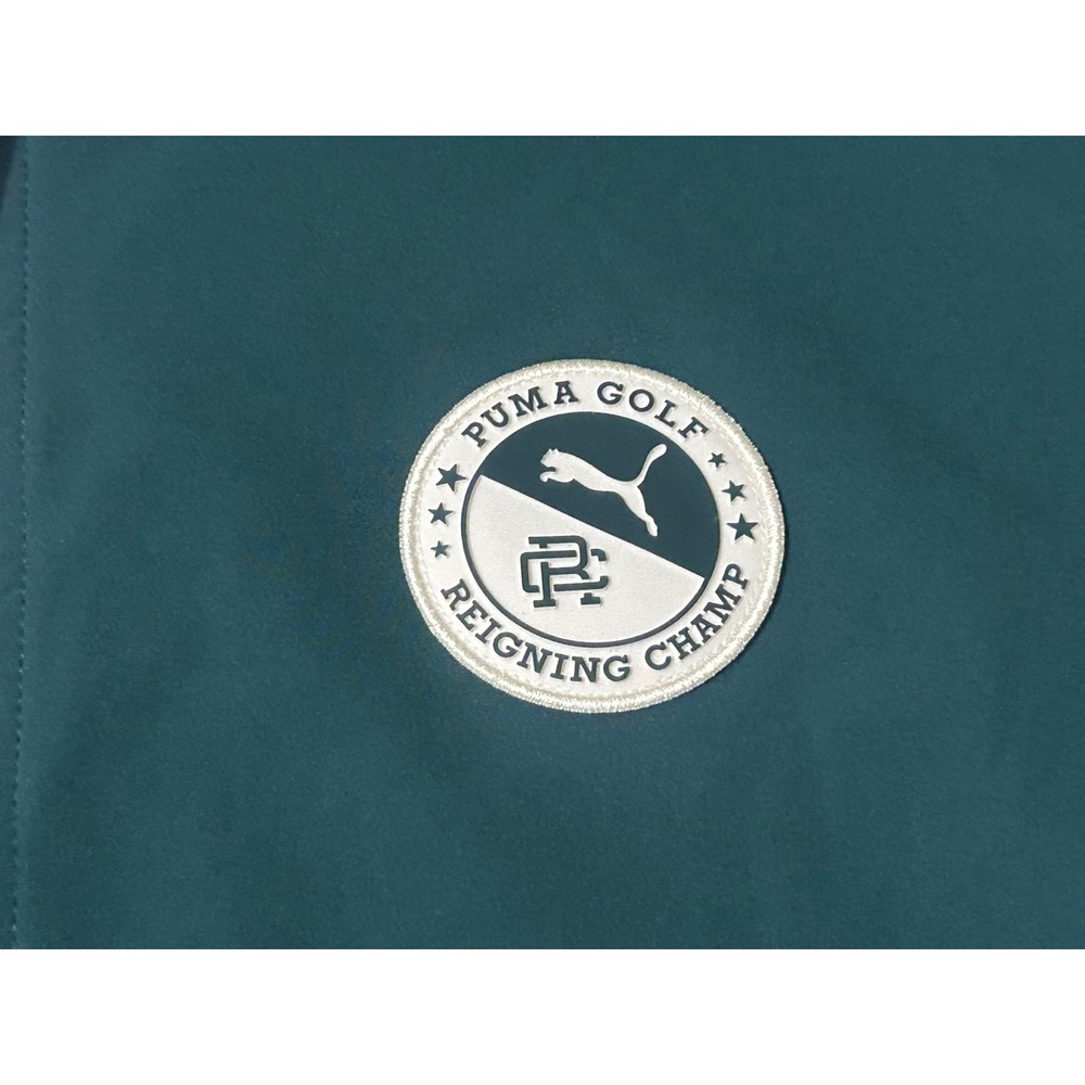 PUMA GOLF REIGNING CHAMP Mens XL Green New Track Jacket (26.5" x 16.5") - Picture 4 of 10